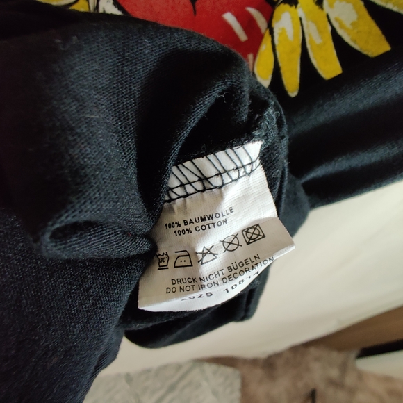 SONAR Black Multicolored Short Sleeve Graphic Print "Wild At Heart" Berlin Tee M - Picture 11 of 11